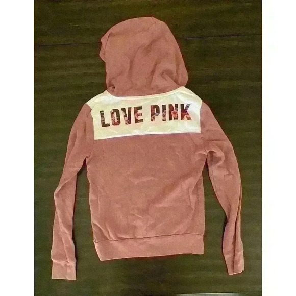 Victoria's Secret Pink Dog Hoodie Sweater Floral Print vintage y2k Jacket - Picture 3 of 6
